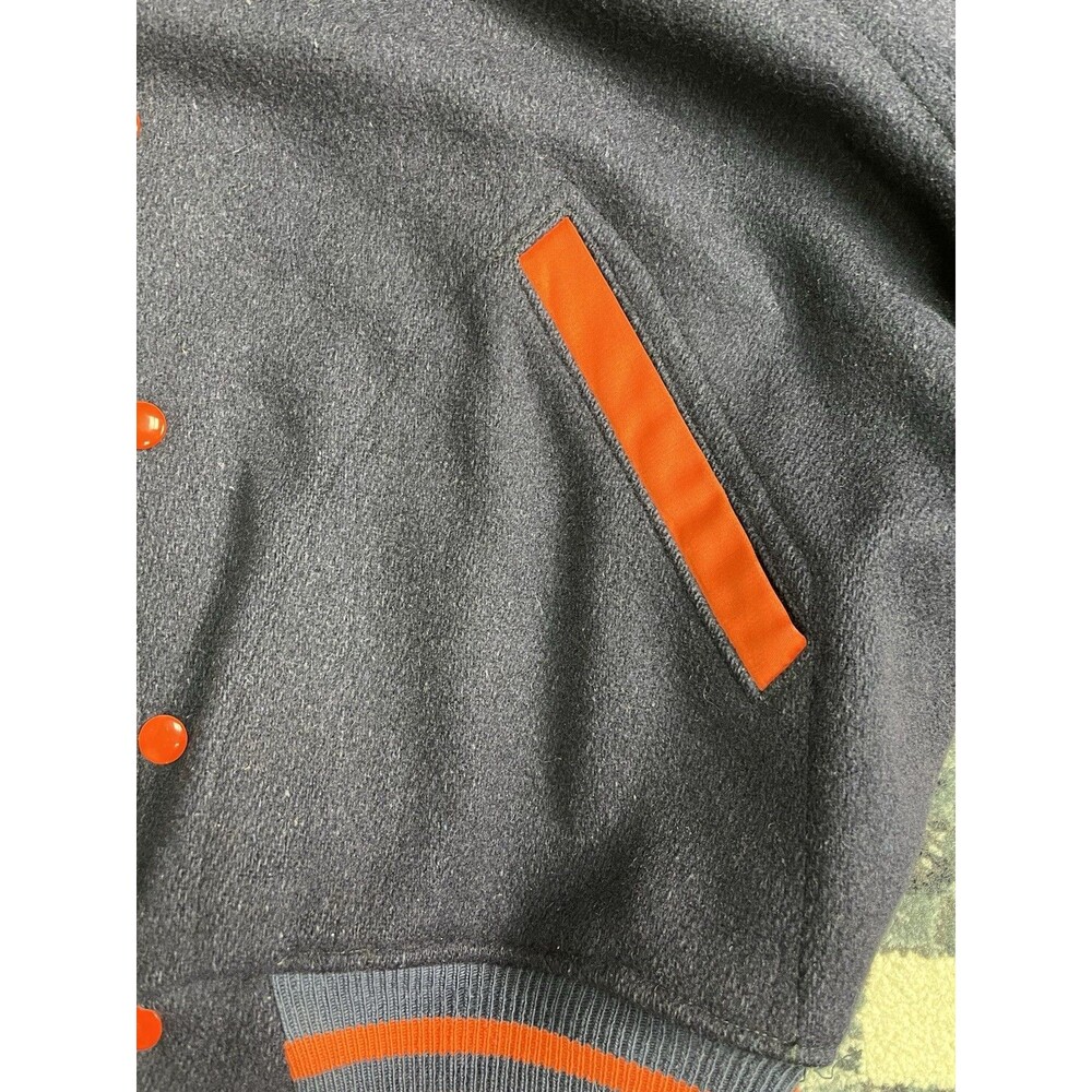 Mens Vintage 1950s Belen Athletic Wear Varsity Wool Jacket Size M Made In USA - Picture 4 of 11